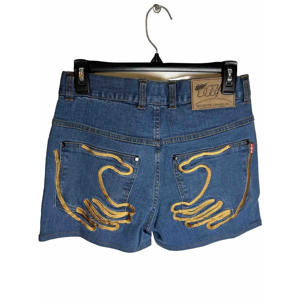 Imagine‎ Not Knowing INK Women's Denim Shorts Embroidered Size 29